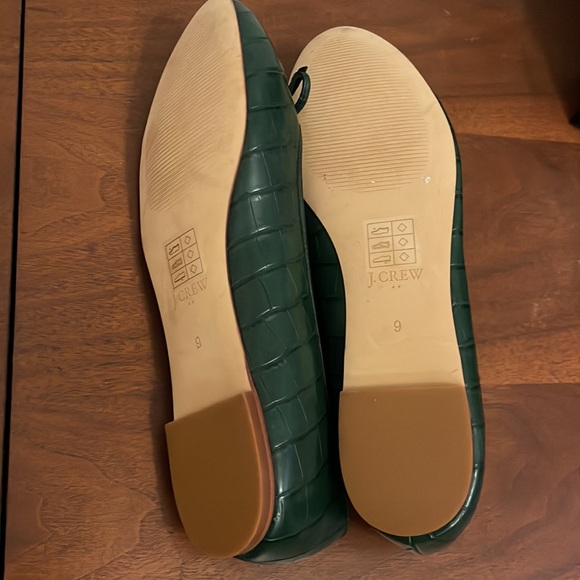 J Crew Croc Embossed Ballet Flats - Picture 8 of 8